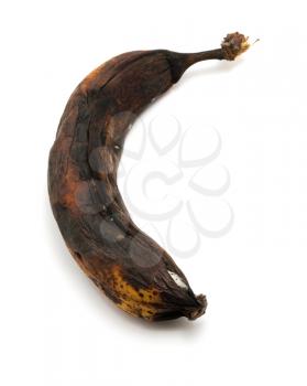 Rotten banana. Element of design.