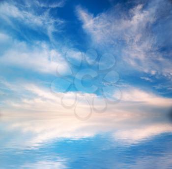 Sky background. Nature composition.