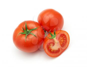 Isolated tomatoes. Element of design. 