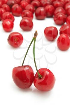 Group of sweet cherries. Element of design.