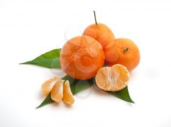 Isoalted tangerine. Element of design.