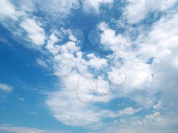 Blue skylight and clouds. Composition of nature.