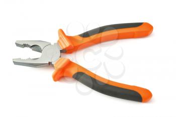 Combination pliers tool. Isolated object.