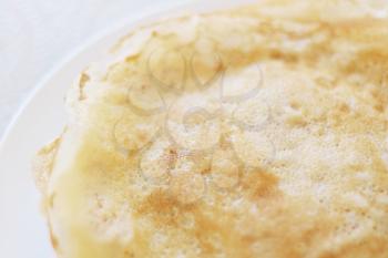 Homemade Crepes close-up. Top View. Shallow depth-of-field.