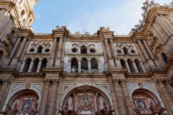 details architecture of the Spanish city of Malaga