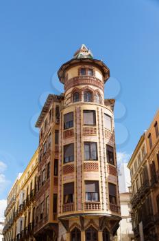 details architecture of the Spanish city of Malaga