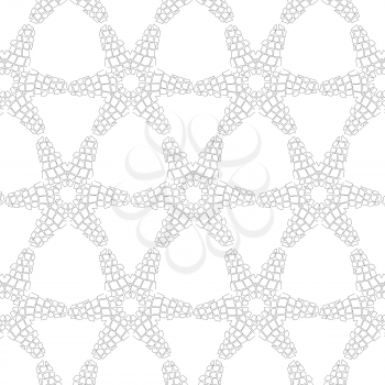 Primitive simple retro seamless pattern with lines and circles