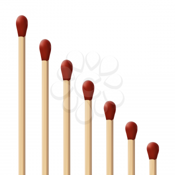 set of Unused matches in descending order of height