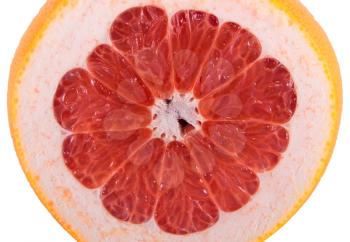 Juicy fruit grapefruit isolated on white background