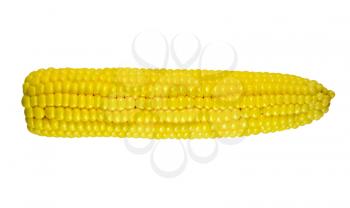 Fresh raw corn. Isolated on white background.