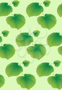 Seamless background with lime leaves. There is a variant in the vector.