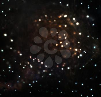 Beautiful abstract space background with stars and nebulas.