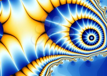 Beautiful fractal background with a stylized butterfly wing outlandish.