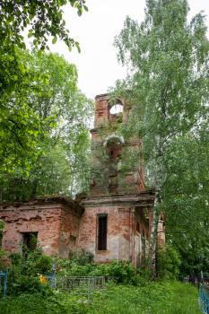 Temple of St. Nicholas in the village of Gribny. Russia, Tver region.
