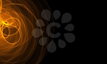 Beautiful abstract background with colorful smoky spirals.