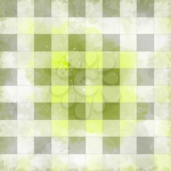 Beautiful square light green abstract background in the cage.