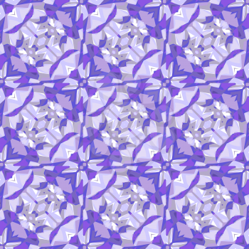 Beautiful seamless background with amethyst crystals. There is an option in the vector.