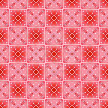 Red floral seamless background. For design element.