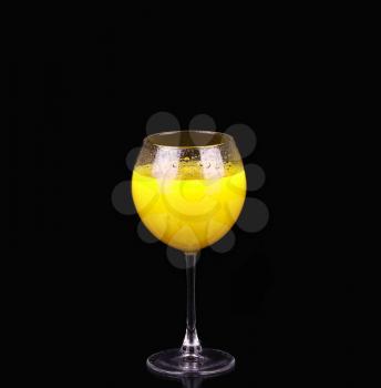 Monkey Gland cocktail, consisting of gin, orange juice, absinthe and grenadine
