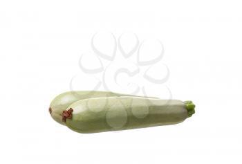 Fresh vegetable marrow. Isolated on white