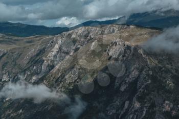 Montenegro, national park Durmitor, mountains and clouds