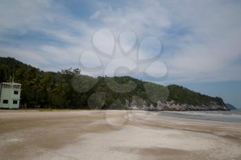 Holiday and vacation concept. Tropical beach. Thailand, Hua Hin coast