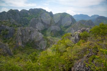 landscape viewpoint at Khao Daeng ,Sam Roi Yod national park,Prachuapkhirikhan province Thailand