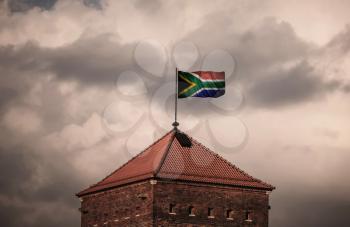 Flag with original proportions. Flag of the South_Africa