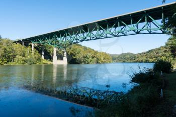 Interstate I79 bridge over Monongahela river near Morgantown in West Virginia USA
