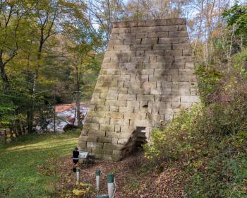 Historic Virginia Furnace by Muddy Creek off Route 26 in Preston County West Virginia