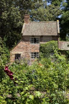 Home of Captain Cook moved from England to Fitzroy Gardens in Melbourne Australia by Russell Grimwade. Cottage garden has been cultivated in the rear of the building
