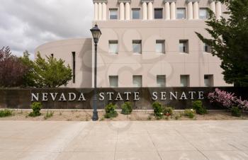 Entrance to the State Legislature of Nevada in Carson City