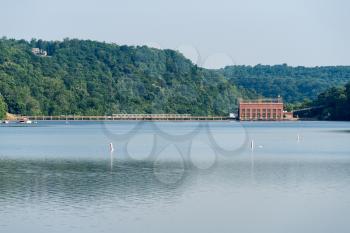 Lake Lynn hydroelectric power station on Cheat Lake near Morgantown, West Virginia