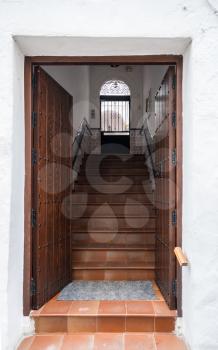 Entrance into house in Arcos de la Frontera near Cadiz in Spain