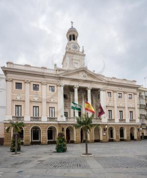 The town hall of the city of Cadiz in Southern Spain