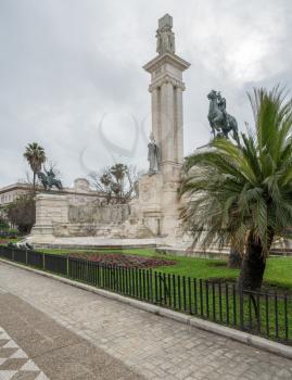 Monument to the Constitution of 1812 in city of Cadiz in Southern Spain