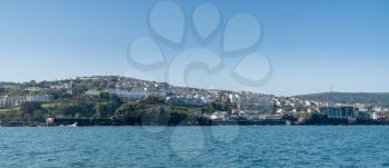 Panoramic view of the seaside town of Ilfracombe in North Devon