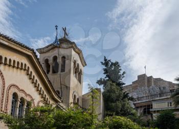Byzantine Imperial Church of St Nicholas Ragkava in Plaka in Athens by the Acropolis