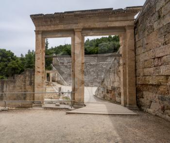 Gateway into theater of the Sanctuary of Asklepios at Epidaurus