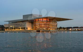 COPENHAGEN, DENMARK - SEPTEMBER 18: Copenhagen Opera House on September 18, 2017 in Copenhagen. The building cost 500M.