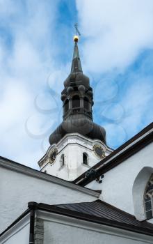 Bell Tower of the St Mary's Cathedral in Toompea district of Old Town of Tallinn in Estonia