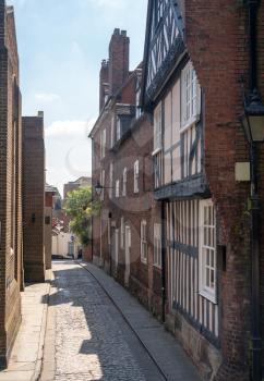 Delightful georgian brick houses and homes in the center of Shrewsbury in Shropshire