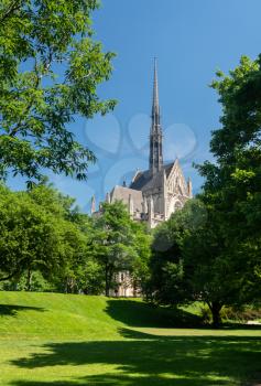Heinz Chapel and church in the grounds of the University of Pittsburgh PA