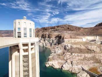 Nevada, USA - June 18, 2015: View of the Hoover Dam in Nevada, USA