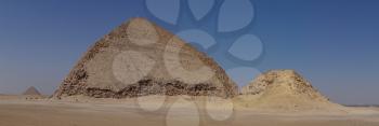 Big pyramids of Egypt. Bent Pyramid. Photos from a trip.