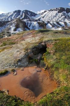 Nature of Kamchatka, Mud volcanoes and steam geysers in Kamchatka.