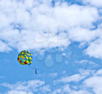 Russia, Volgodonsk - may 19, 2015: Parachuting Skydiving sport for the brave
