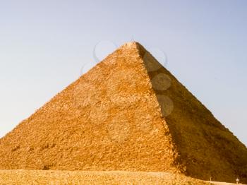 Big pyramids of Egypt. Pyramids, megalithic structures of ancient civilization.