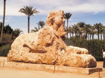 Egyptian Sphinx, ancient statue of ancient Egypt.
