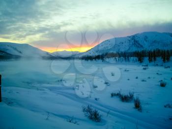 nature of Chukotka, the landscape of Chukotka, the beauty of northern nature.